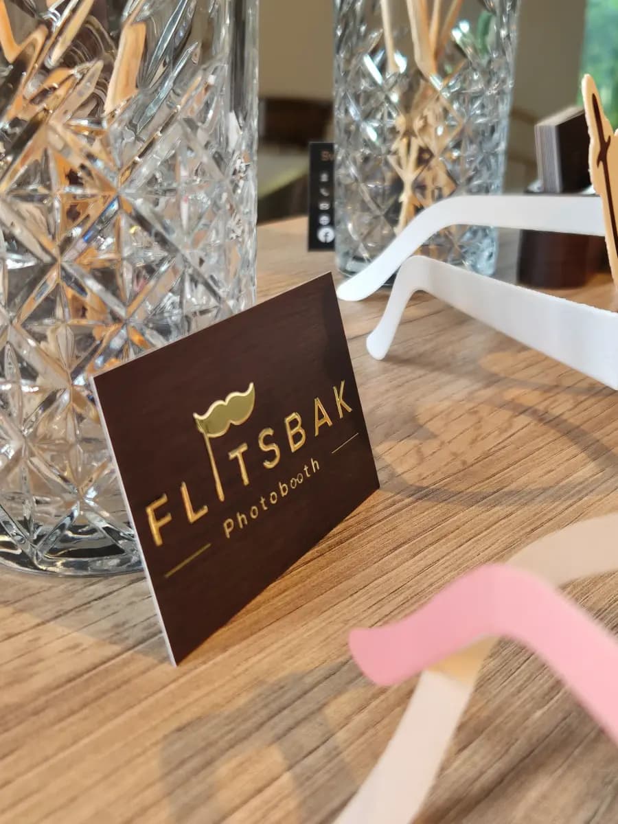 Flitsbak photobooth op binnenlocatie van Hof van Riemen